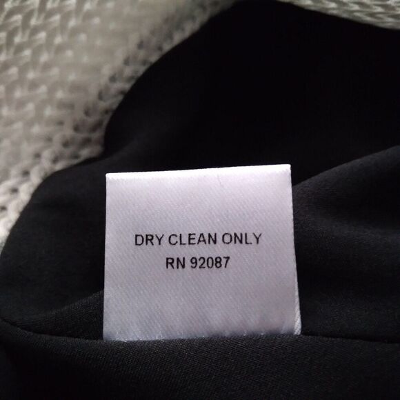 Saks Fifth Avenue Black Woven Textured Fabric Circle Skirt Red Label Women's 10 - Picture 6 of 12